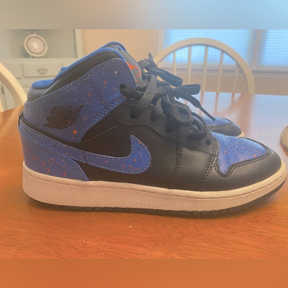 Nike Shoes Boys Air Jordan Mid Royal Splatter 55472448 Poshmark
